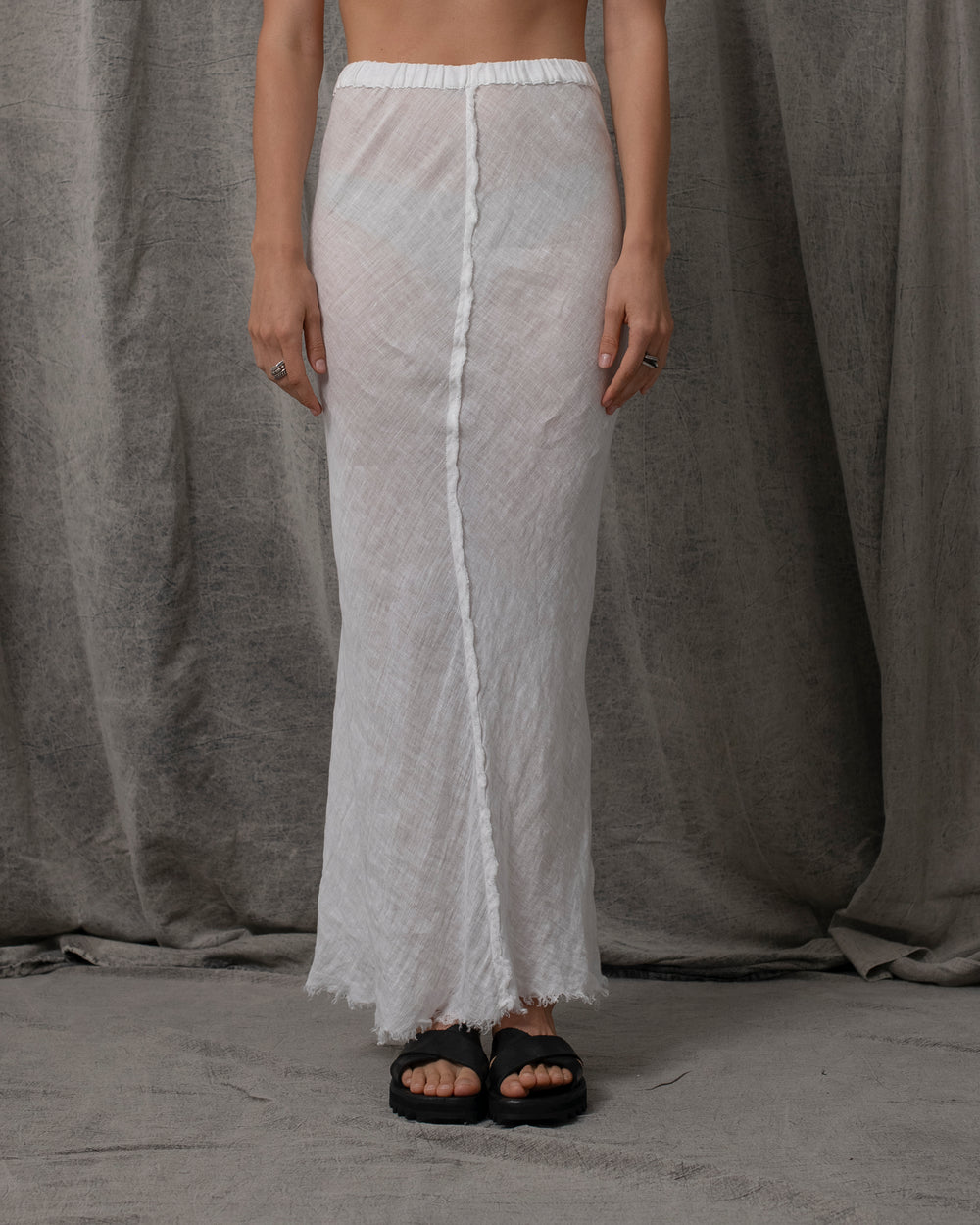 Ibiza Skirt Linen White