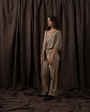 Short Milano Pants Rayon Antique Gold