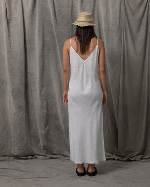 Sia Dress Linen White