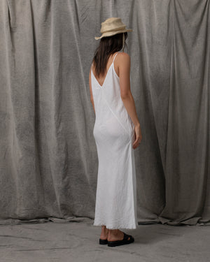 Sia Dress Linen White