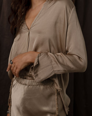Noami Skirt Rayon Antique Gold
