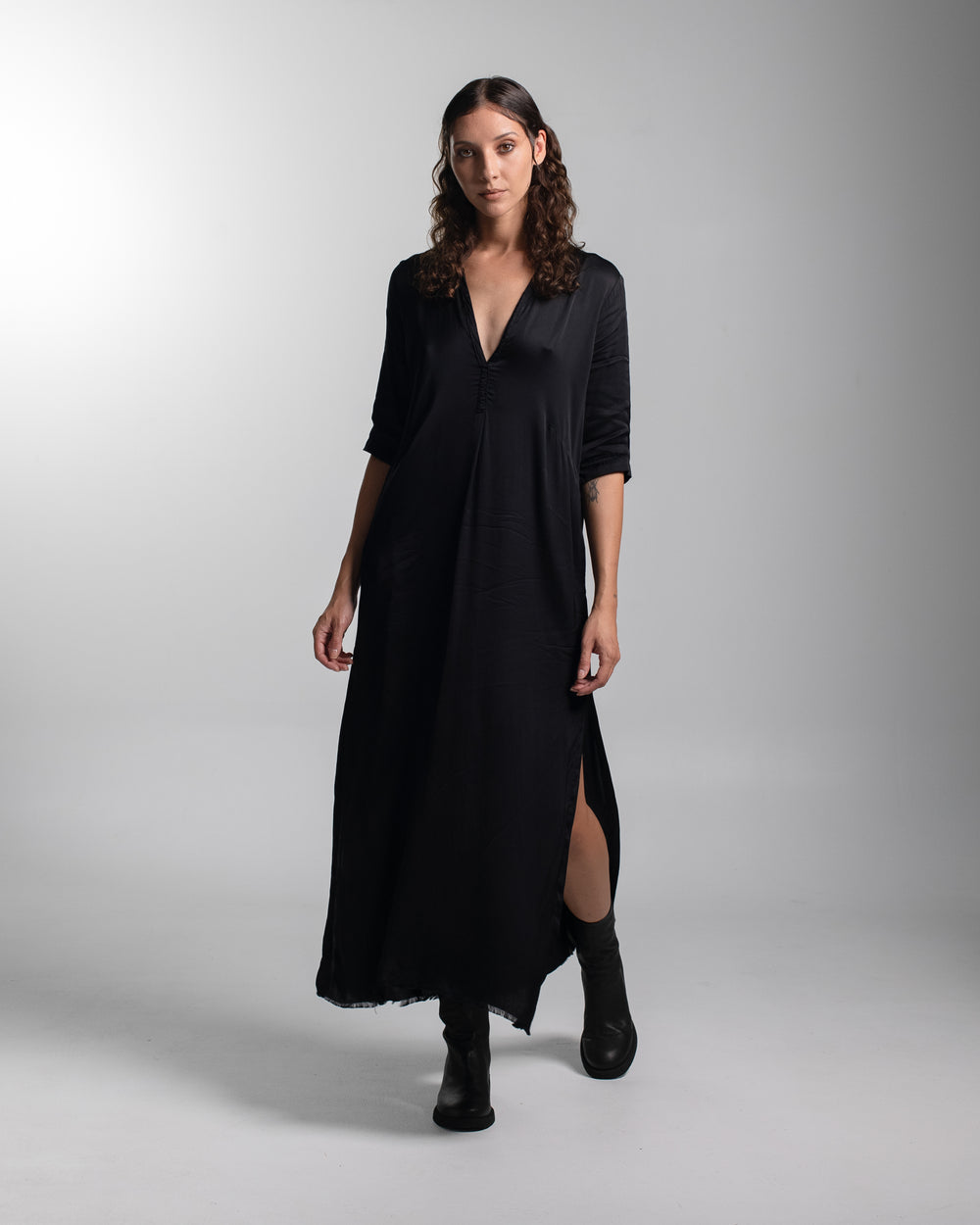 Alla Dress Rayon Black