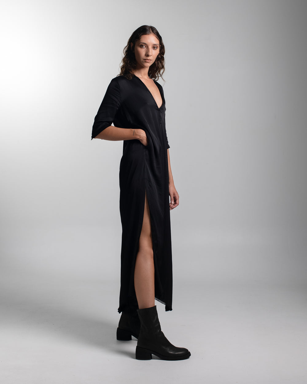 Alla Dress Rayon Black