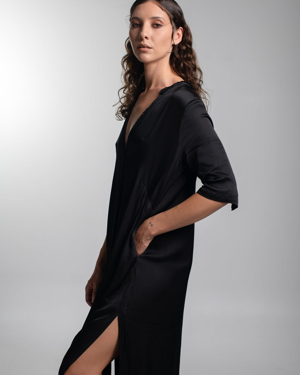 Alla Dress Rayon Black