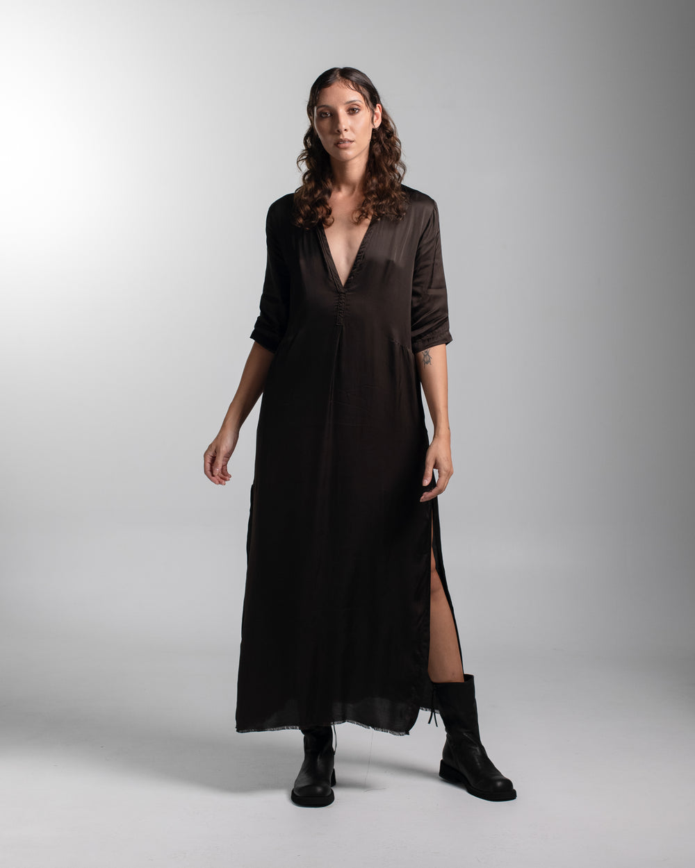 Alla Dress Rayon Chocolate