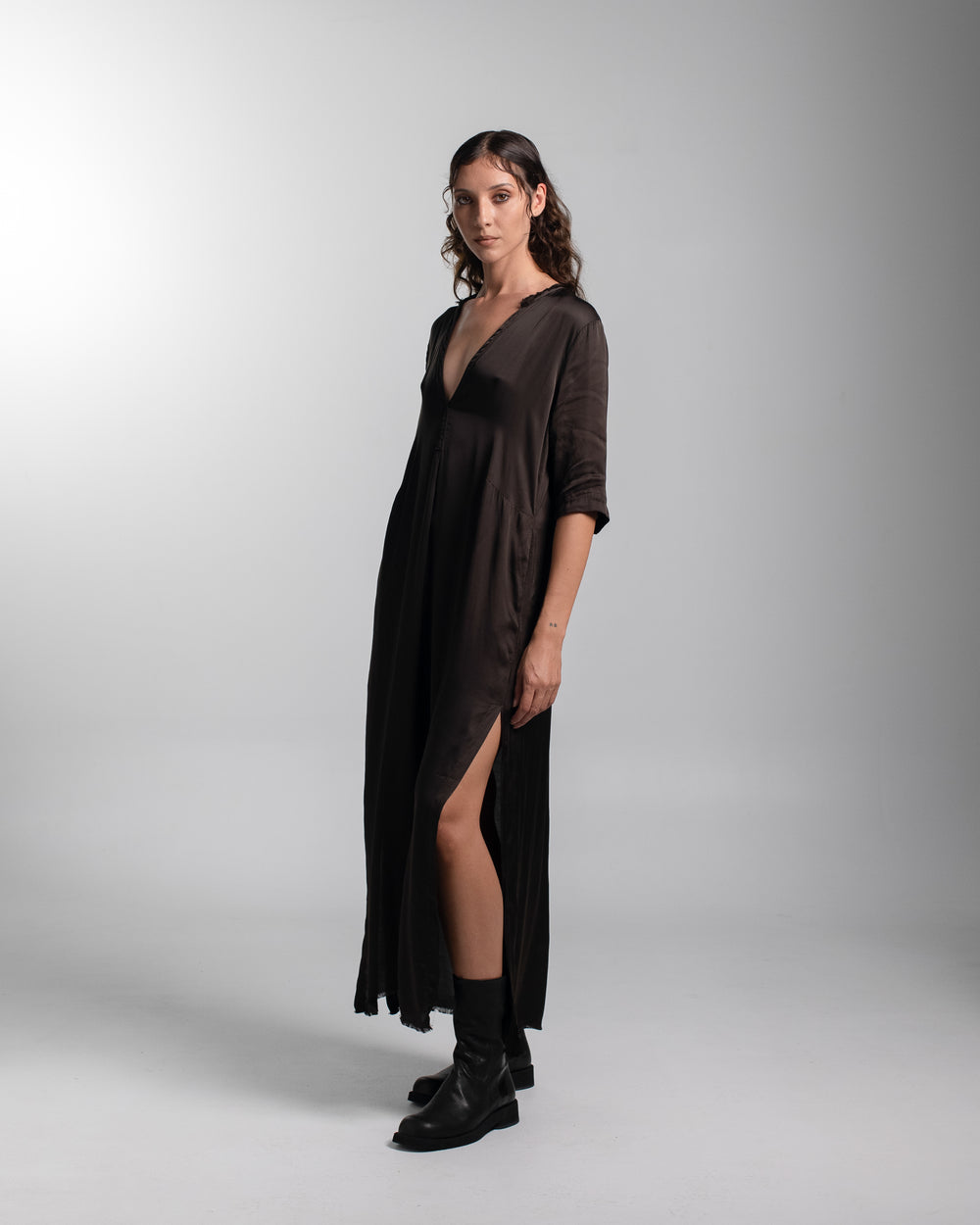 Alla Dress Rayon Chocolate