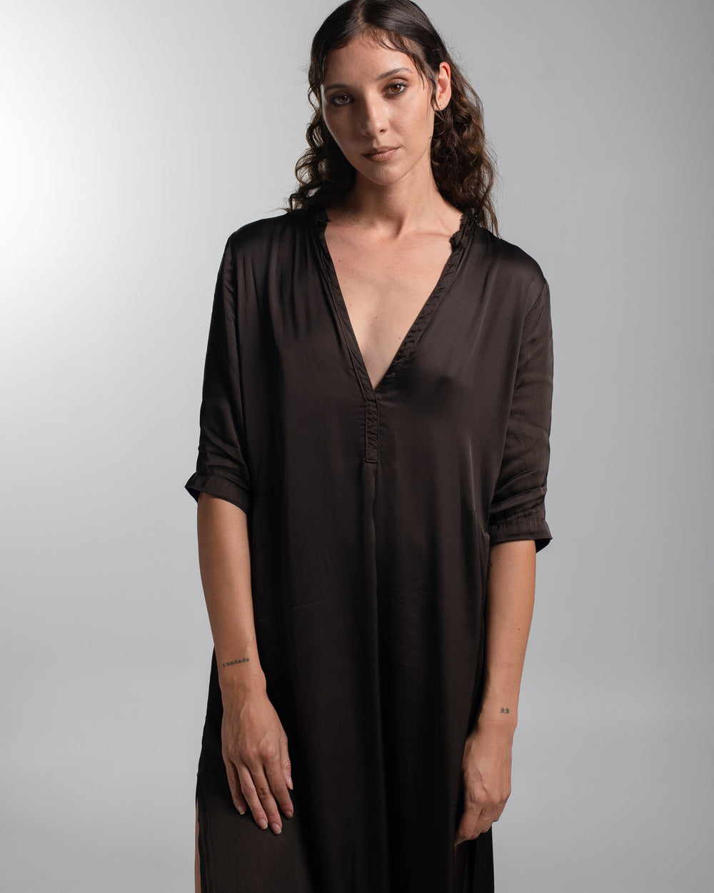 Alla Dress Rayon Chocolate