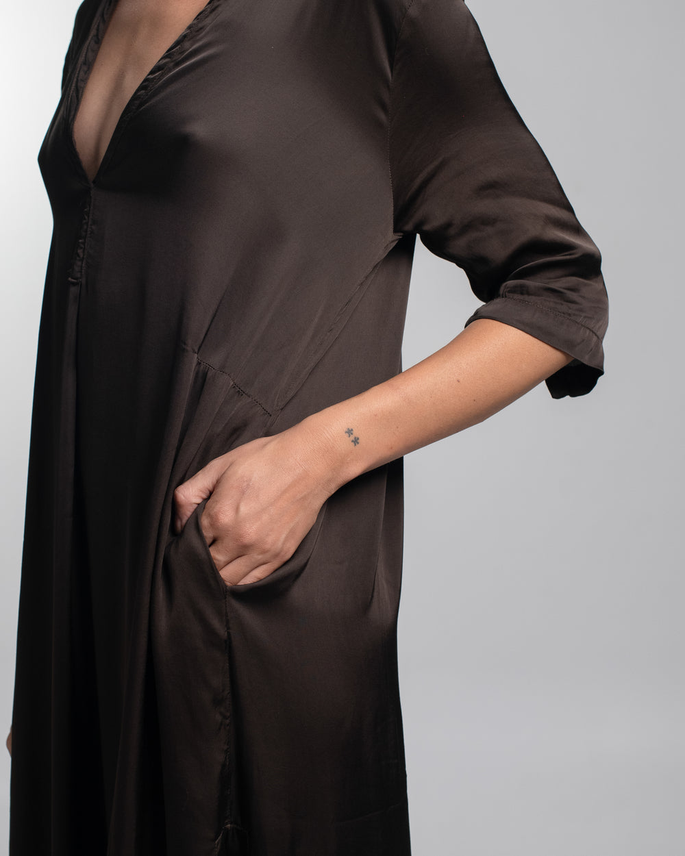 Alla Dress Rayon Chocolate