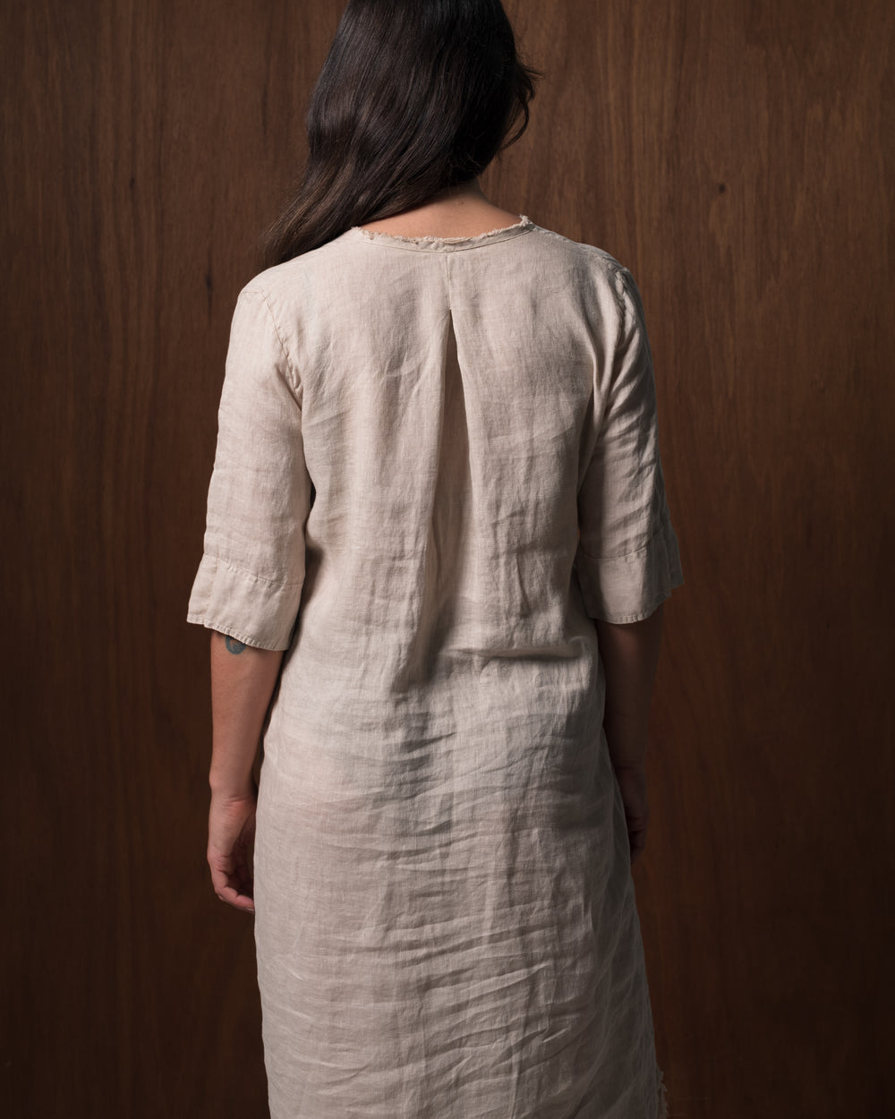 Anne Dress Linen Nude