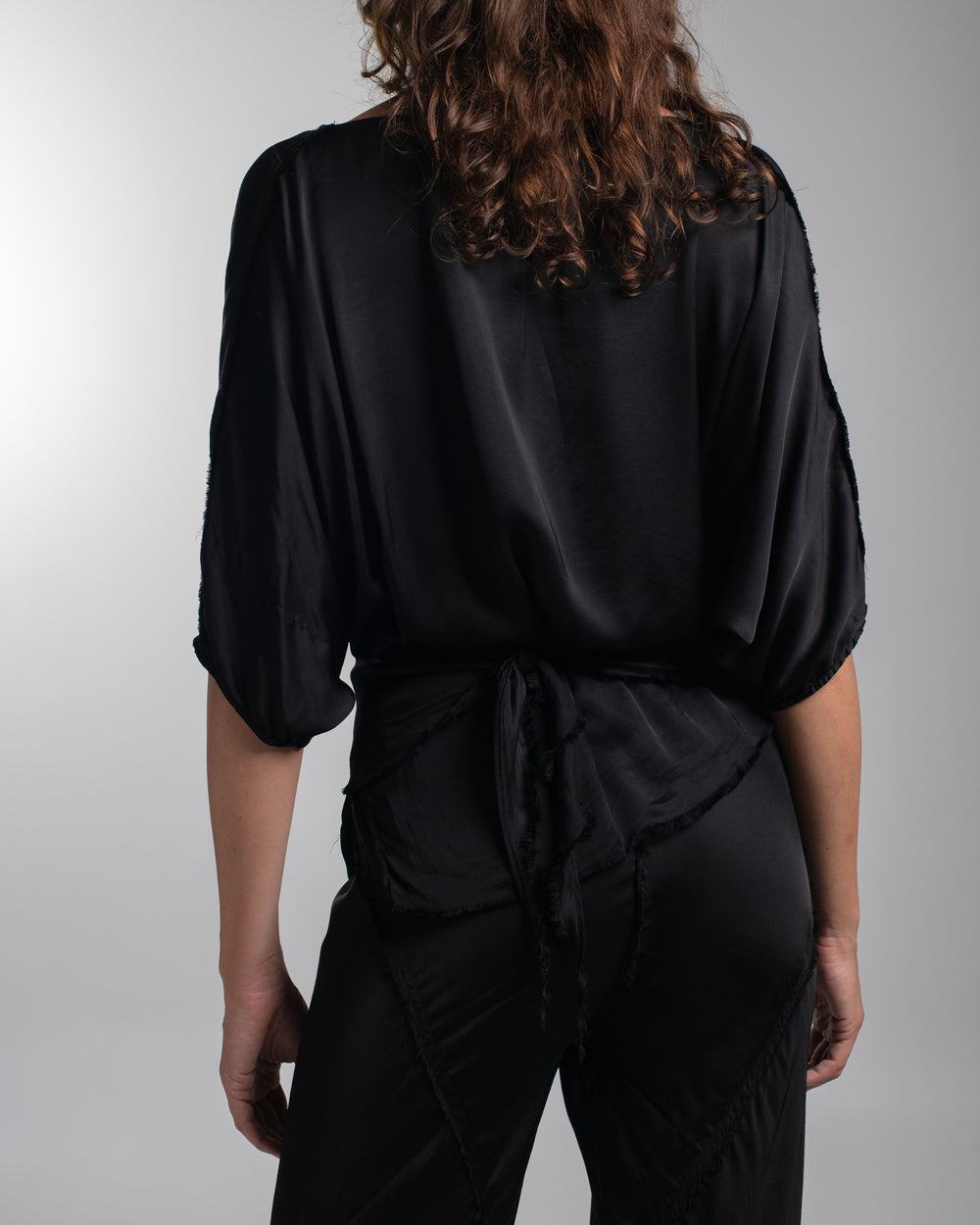 Ballet Blouse Rayon Black