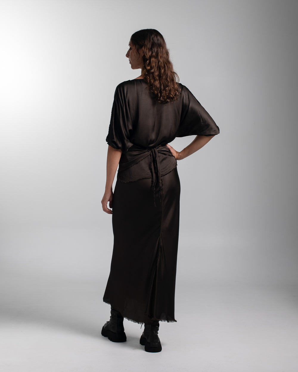 Ballet Blouse Rayon Chocolate