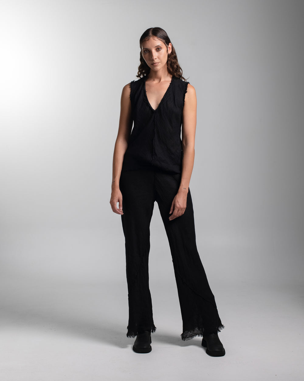 Boca Top Linen Black