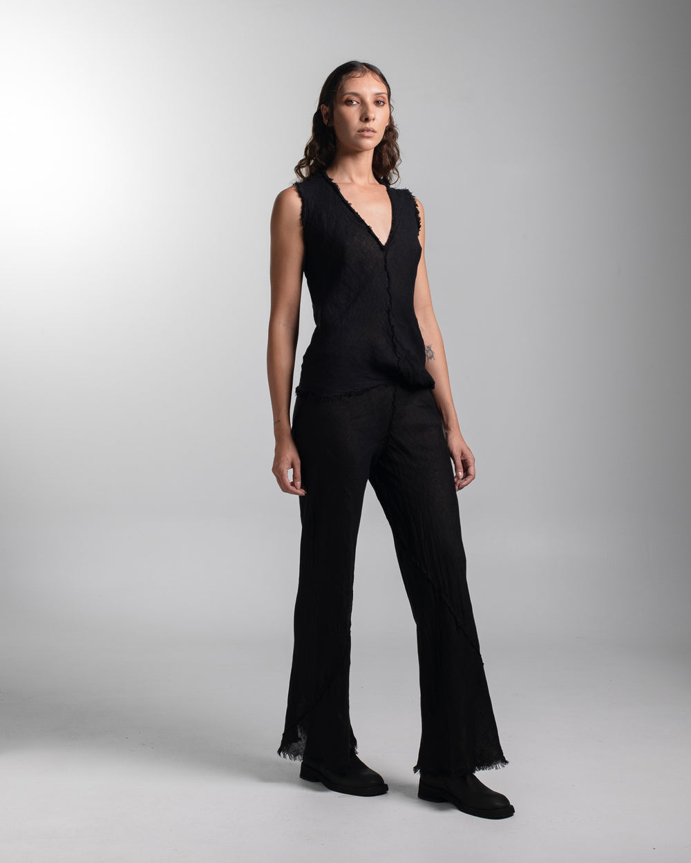Boca Top Linen Black