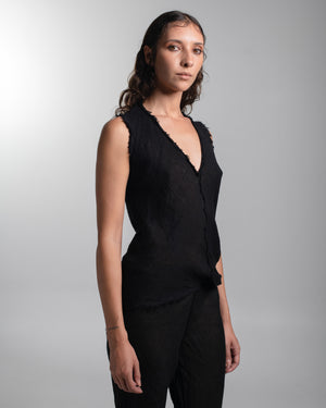 Boca Top Linen Black