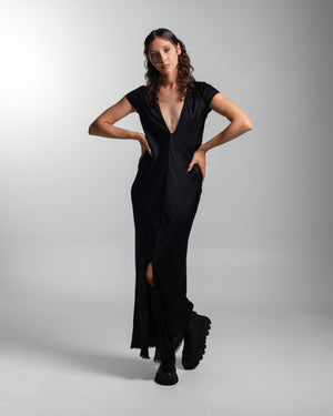 Cannes Dress Rayon Black