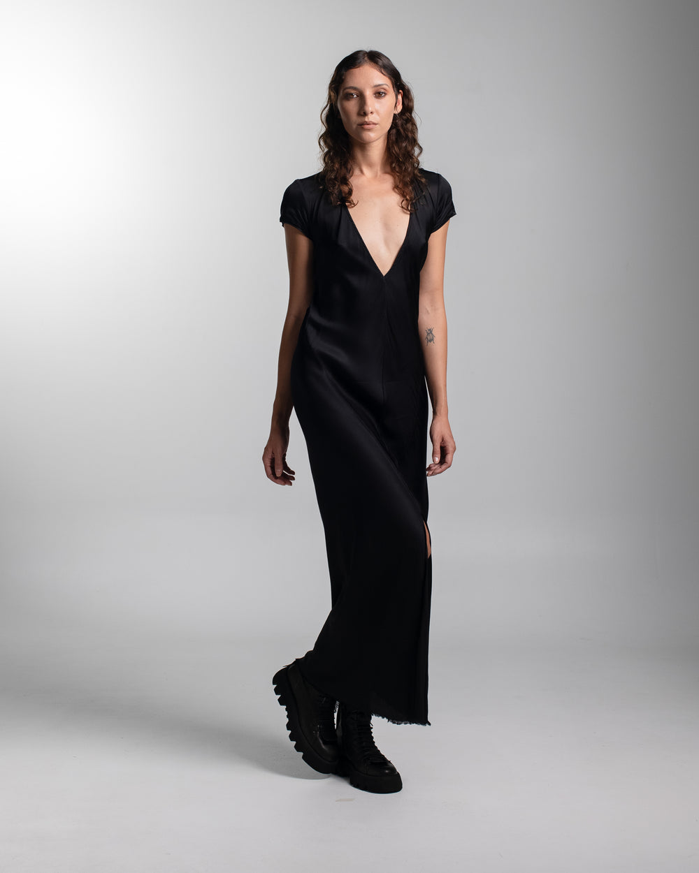 Cannes Dress Rayon Black