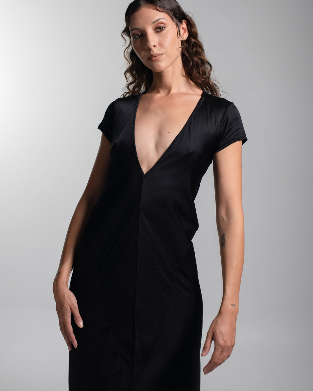Cannes Dress Rayon Black