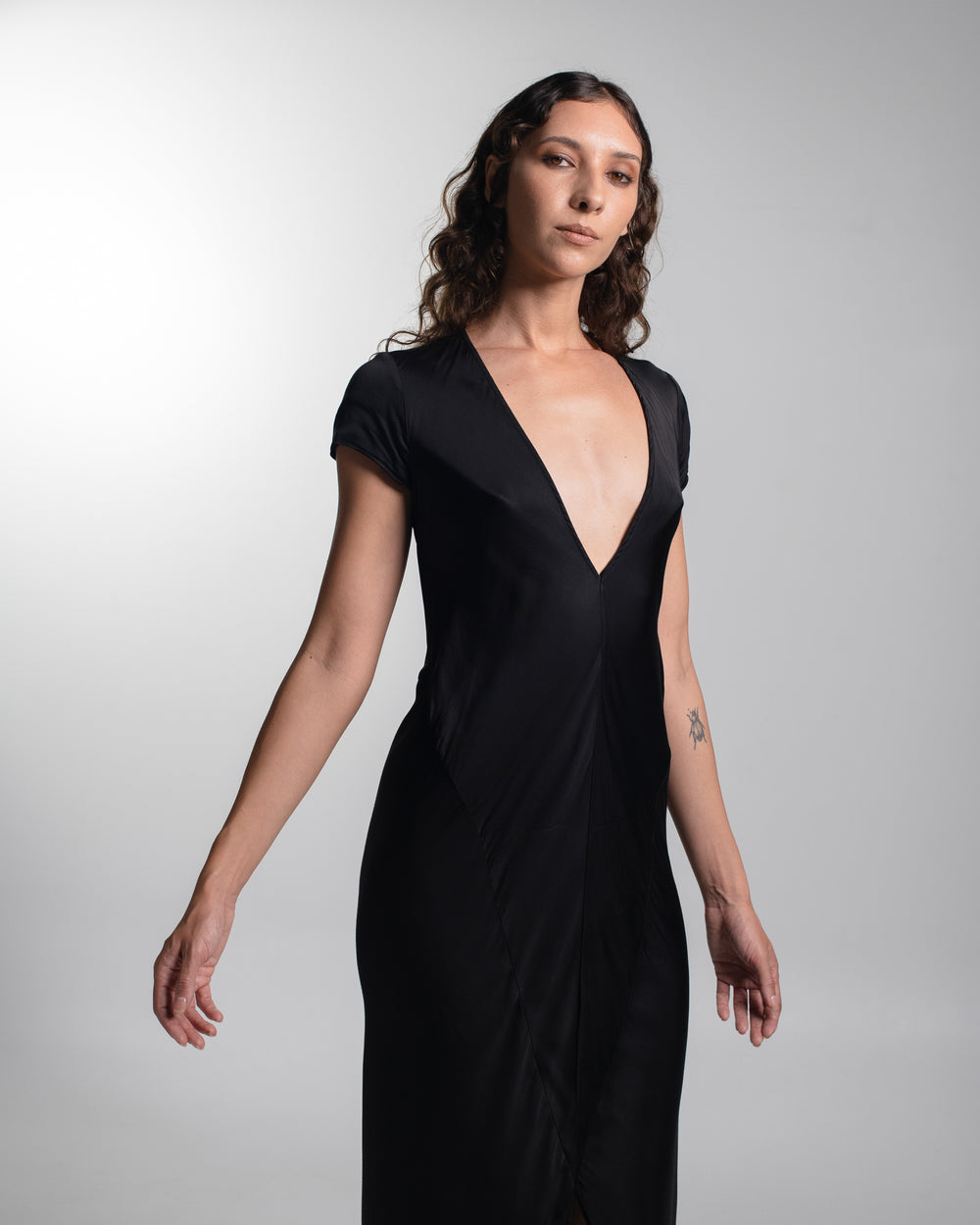 Cannes Dress Rayon Black
