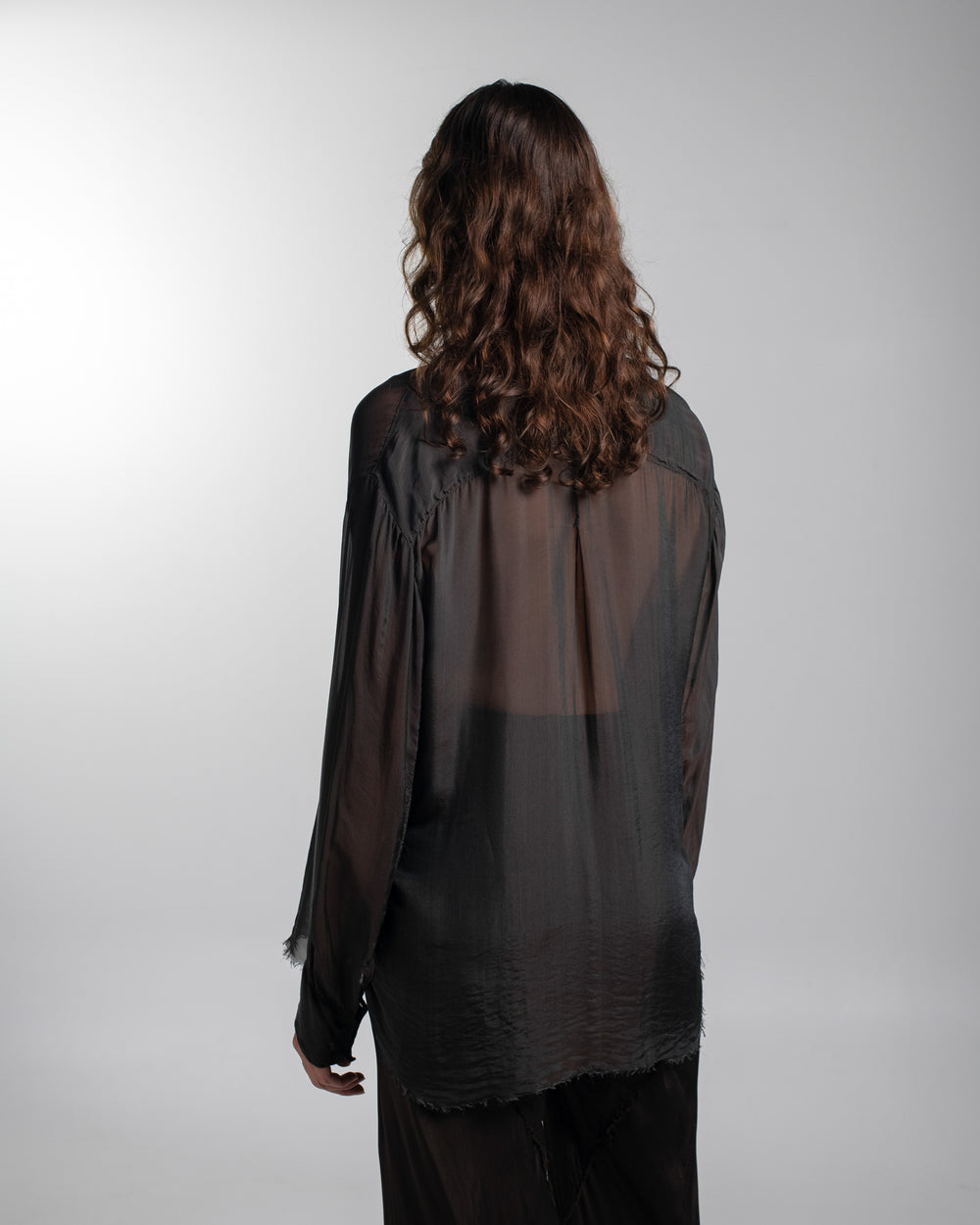 Capri Chiffon Shirt Chocolate