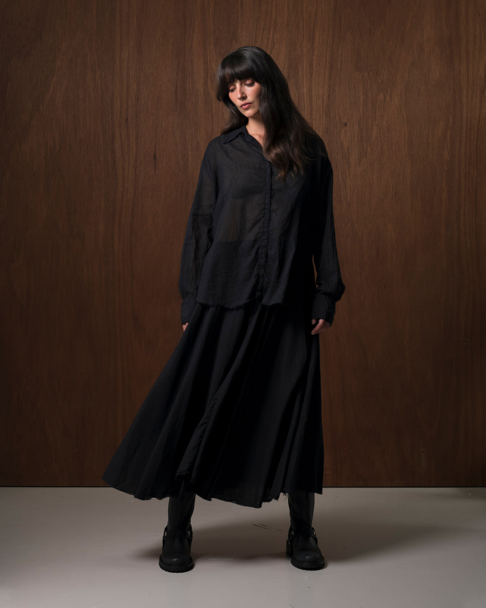 Angie Skirt Cotton Black
