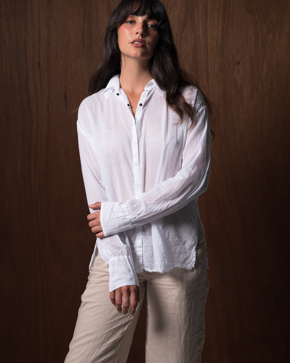 Capri Shirt Cotton White