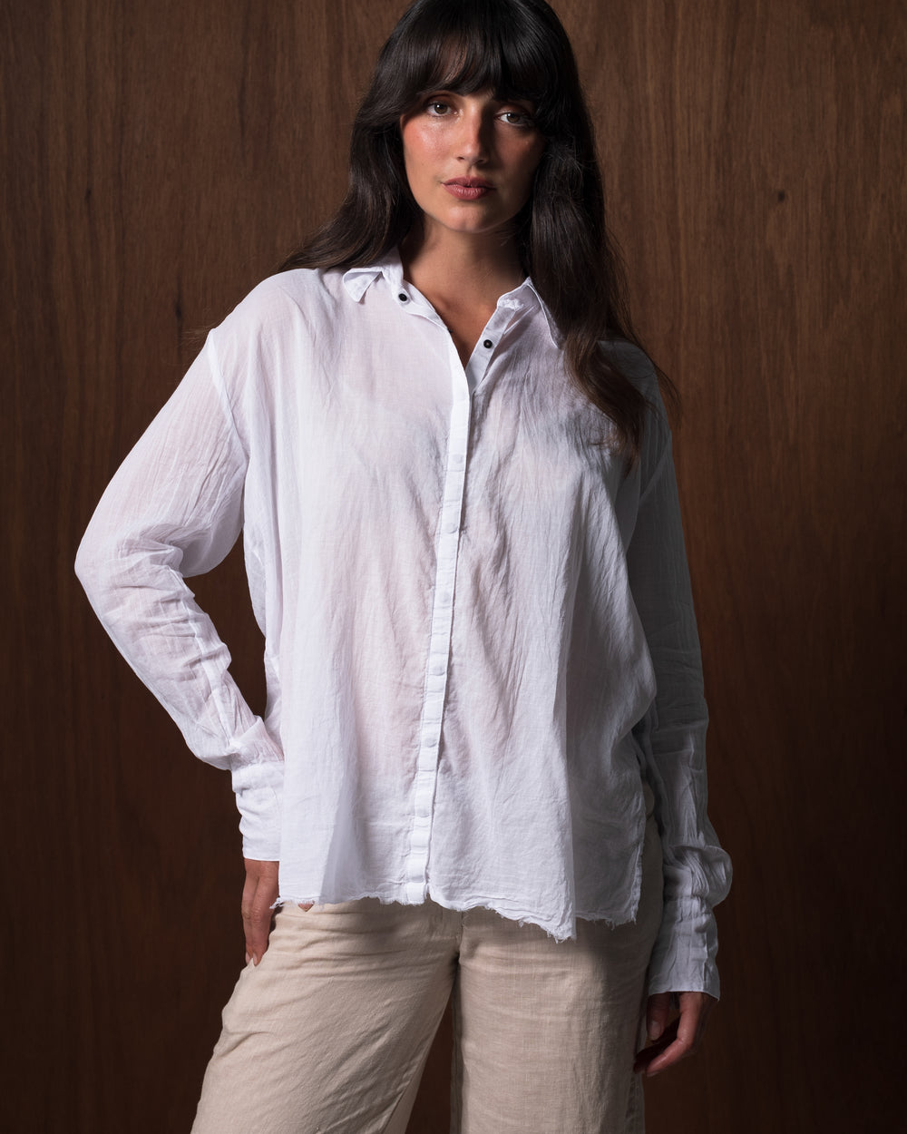 Capri Shirt Cotton White