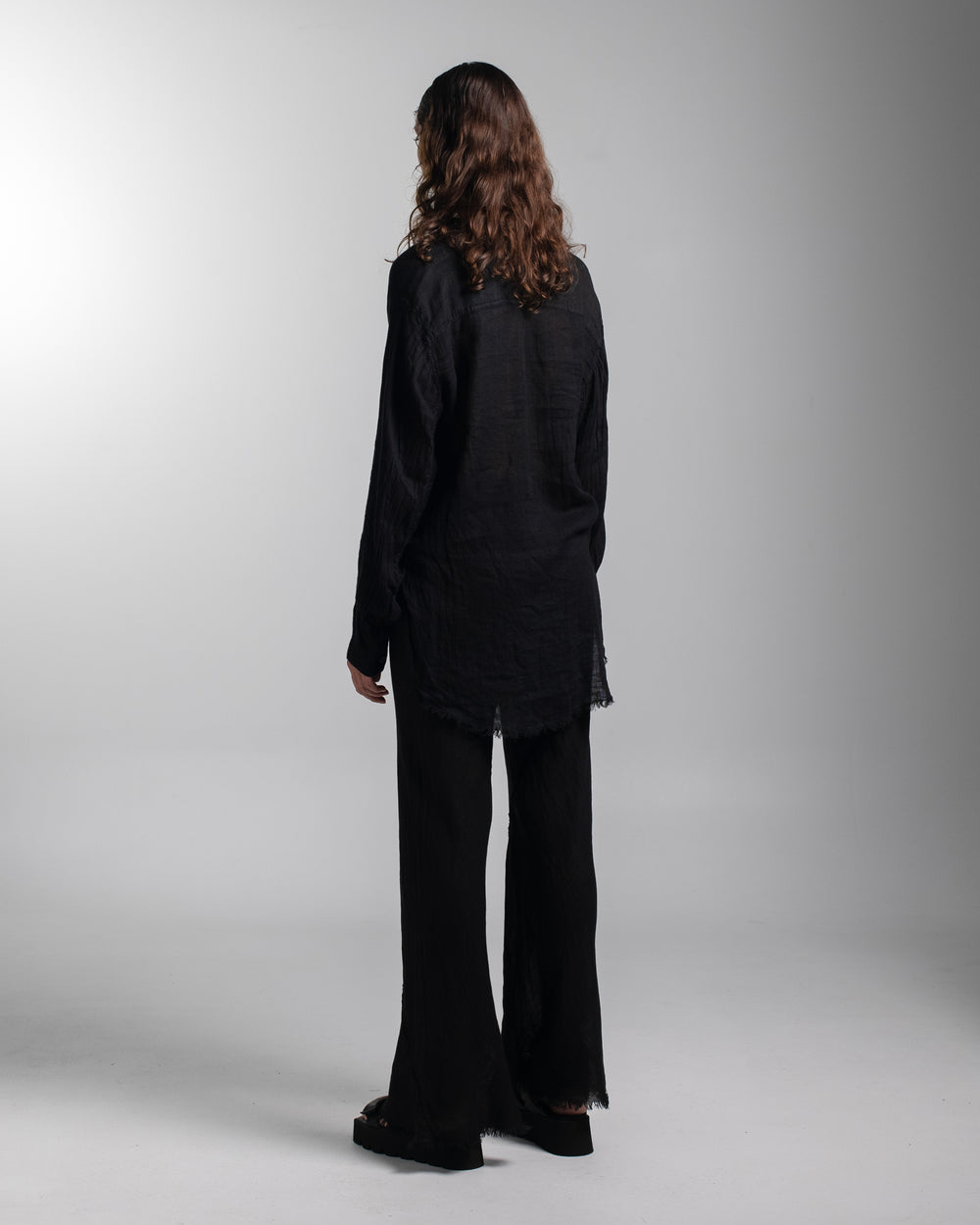 Capri Shirt Linen Black