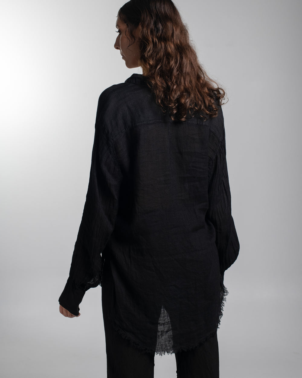Capri Shirt Linen Black