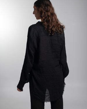 Capri Shirt Linen Black