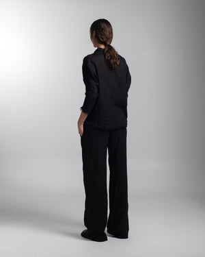 Dijon Shirt Linen Black