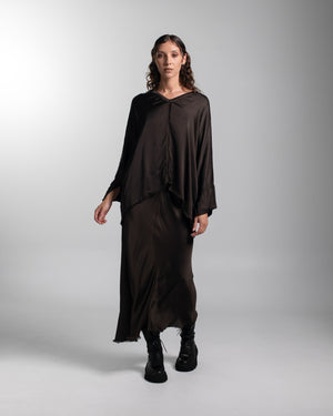 Layla Blouse Rayon Chocolate O/S