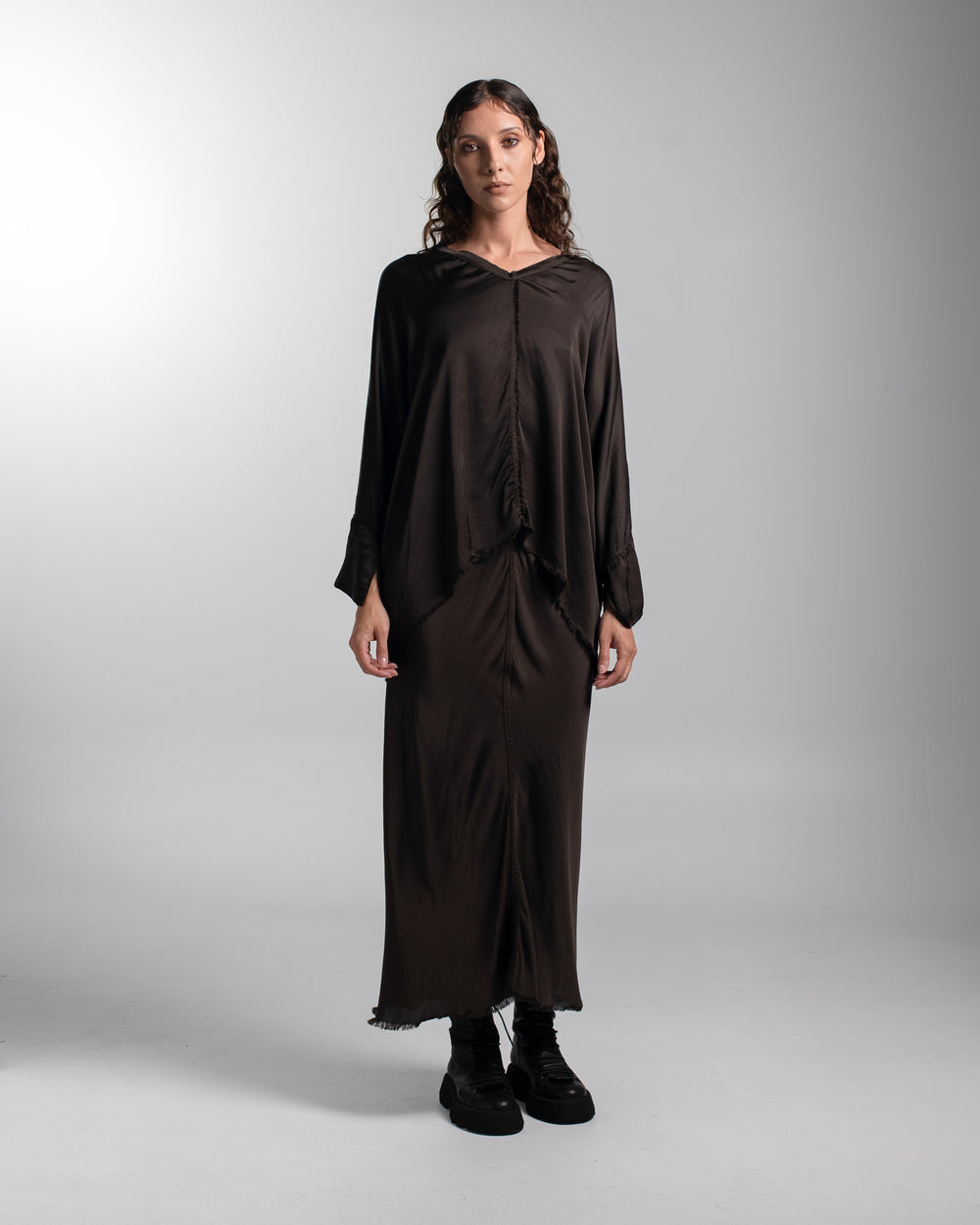 Layla Blouse Rayon Chocolate O/S