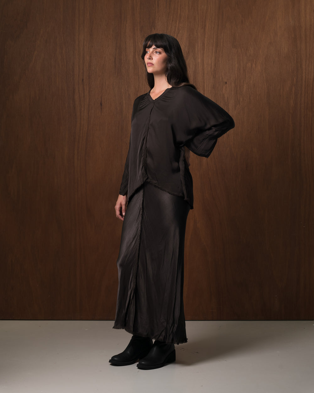 Layla Blouse Rayon Chocolate