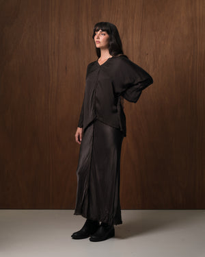 Layla Blouse Rayon Chocolate