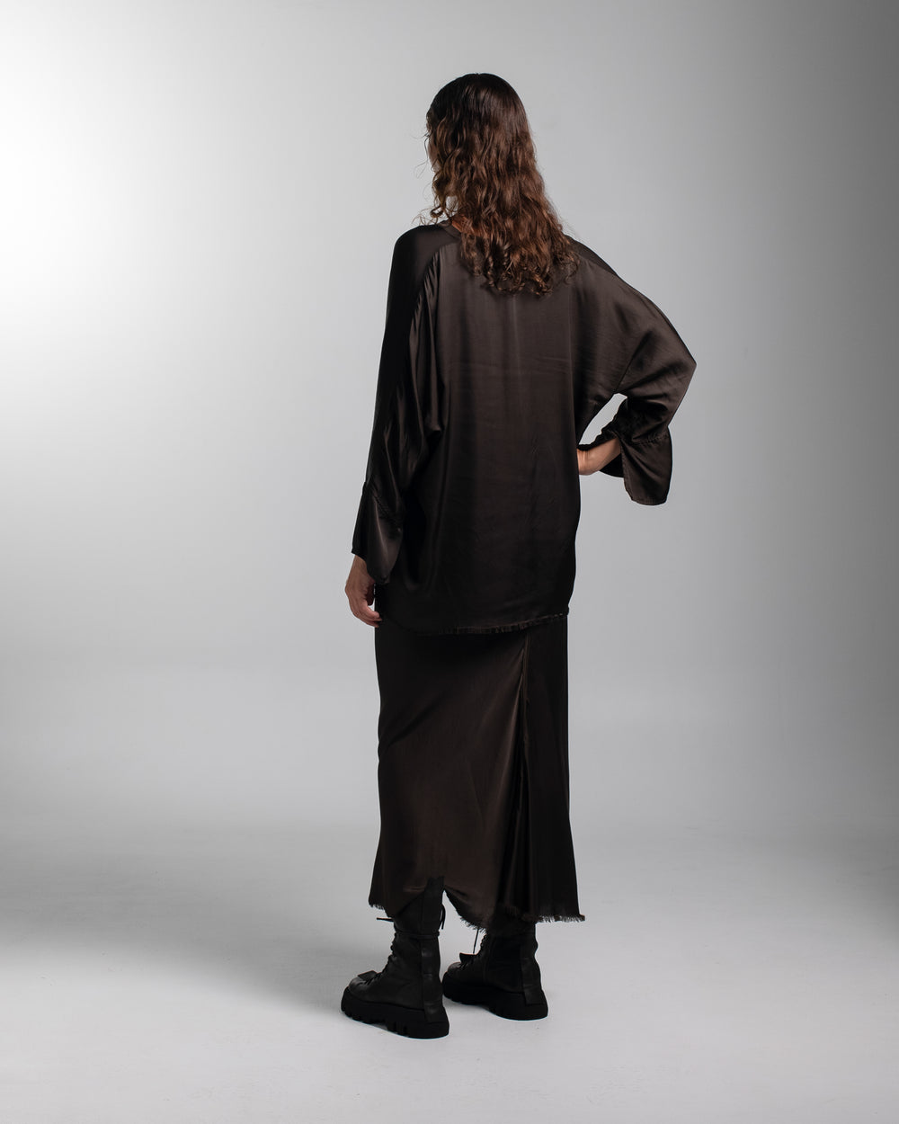Layla Blouse Rayon Chocolate O/S