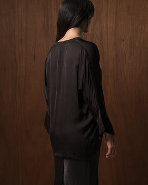 Layla Blouse Rayon Chocolate