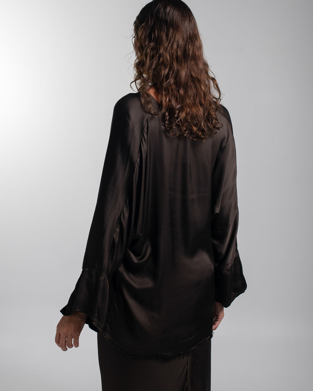 Layla Blouse Rayon Chocolate O/S