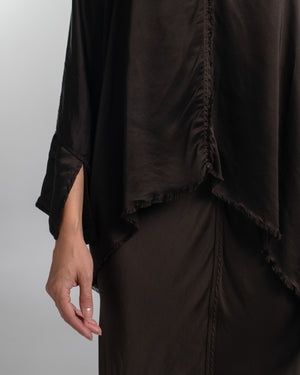 Layla Blouse Rayon Chocolate O/S