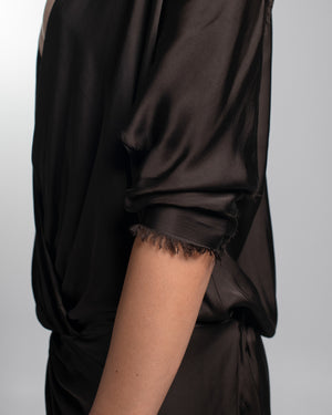 Lily Dress Rayon Chocolate