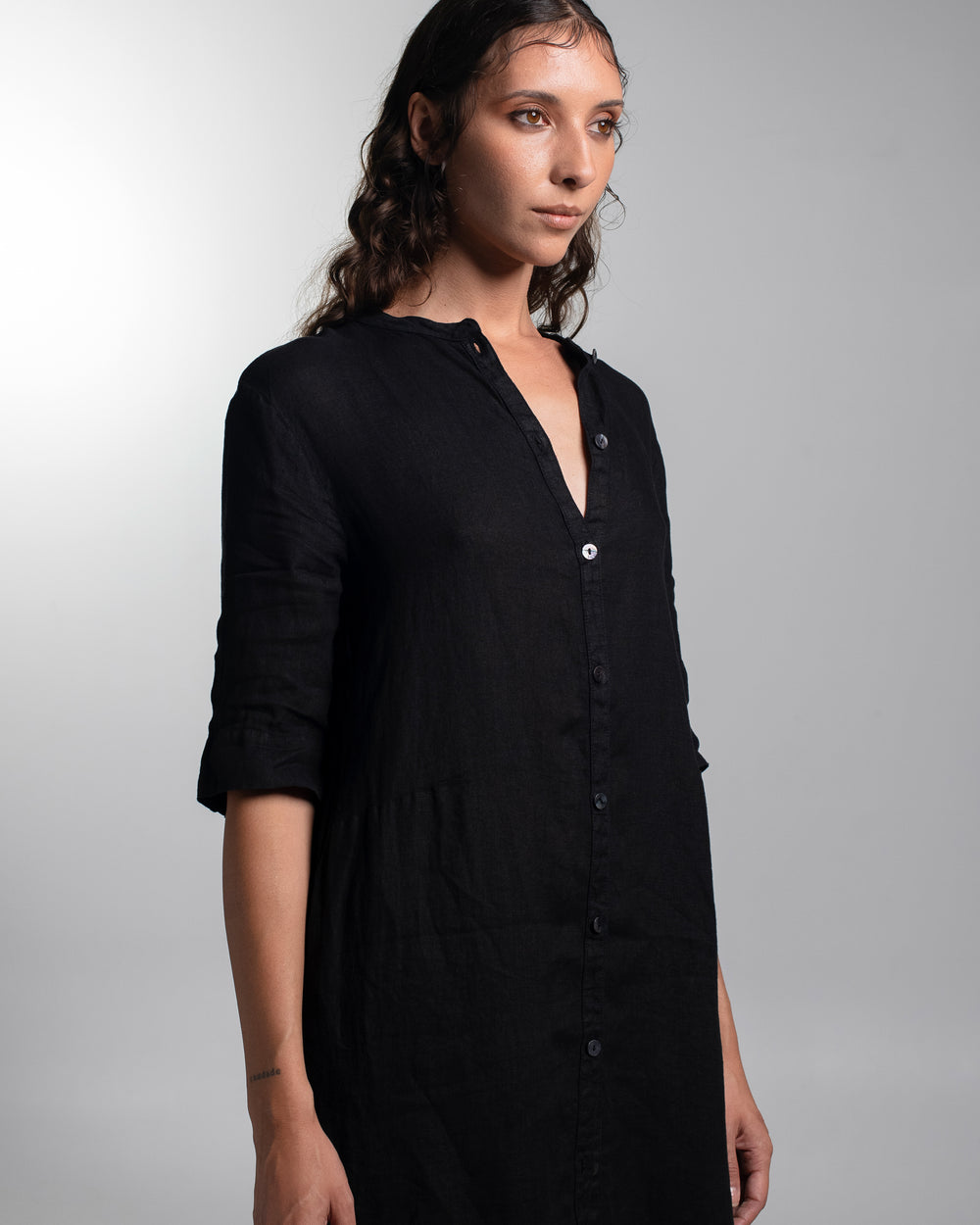 Marakesh Dress Linen Black