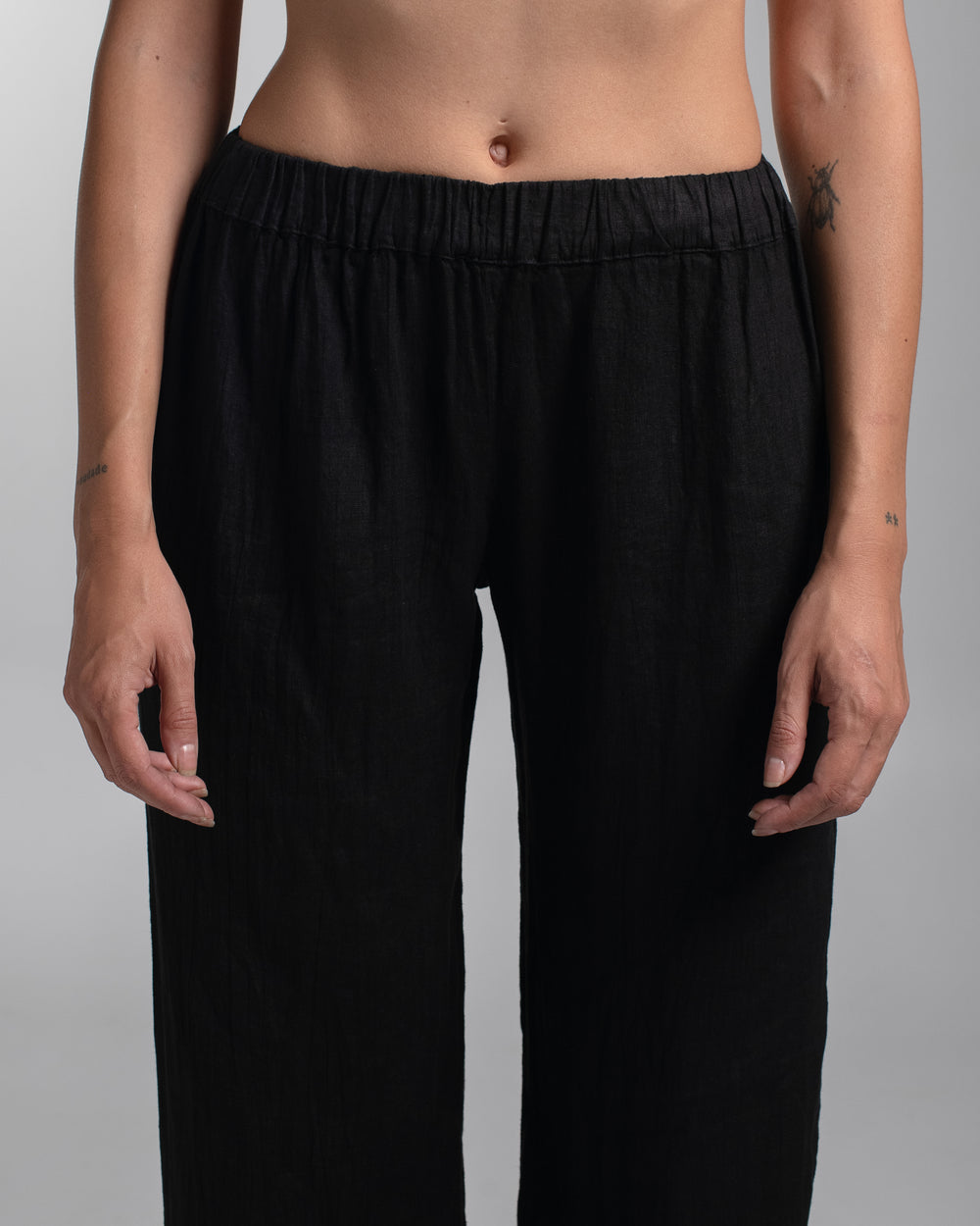 Meloni Pants Linen Black