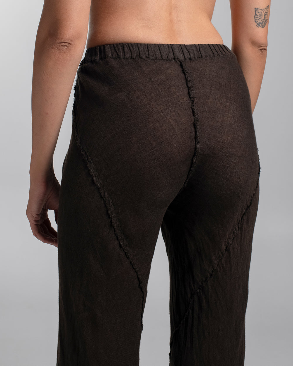 Milano Pants Linen Chocolate