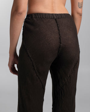 Milano Pants Linen Chocolate