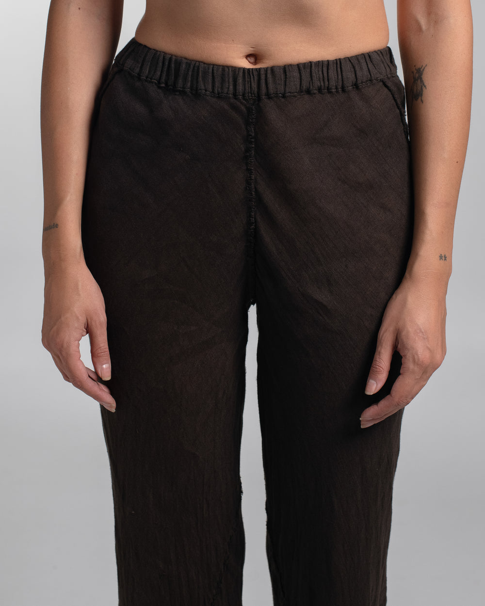 Milano Pants Linen Chocolate