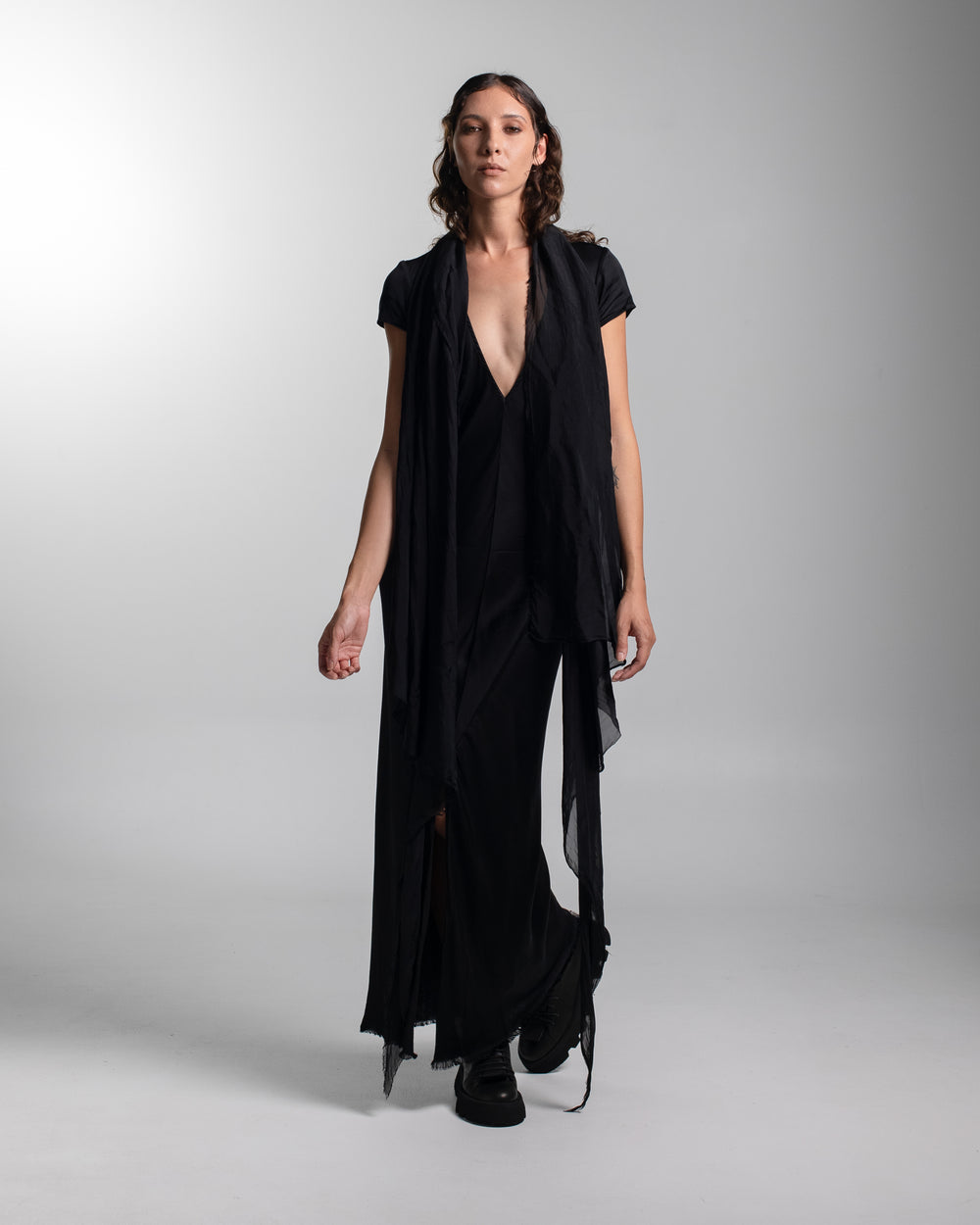 Scarf Silk Black