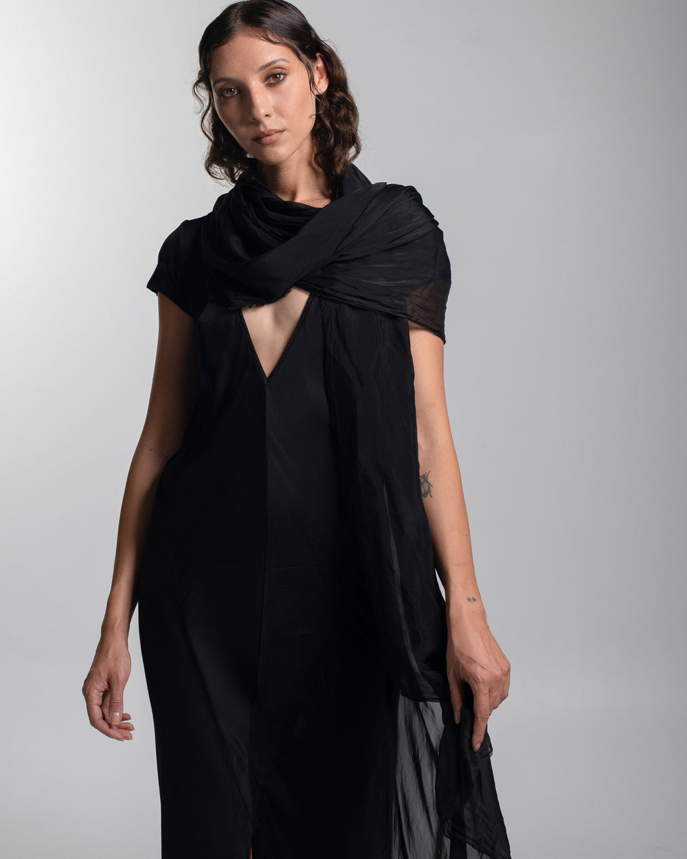 Scarf Silk Black