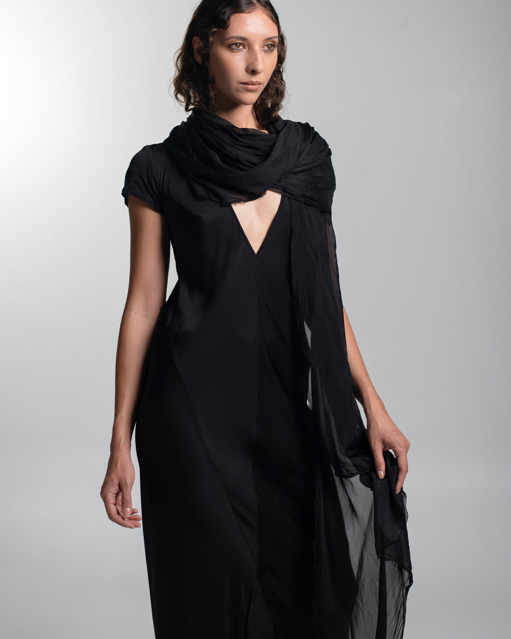 Scarf Silk Black