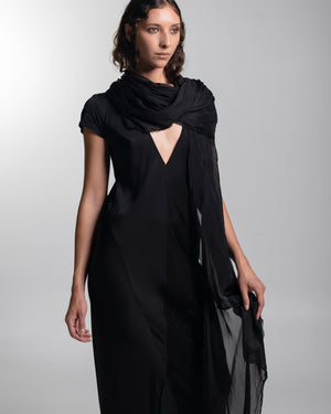 Scarf Silk Black