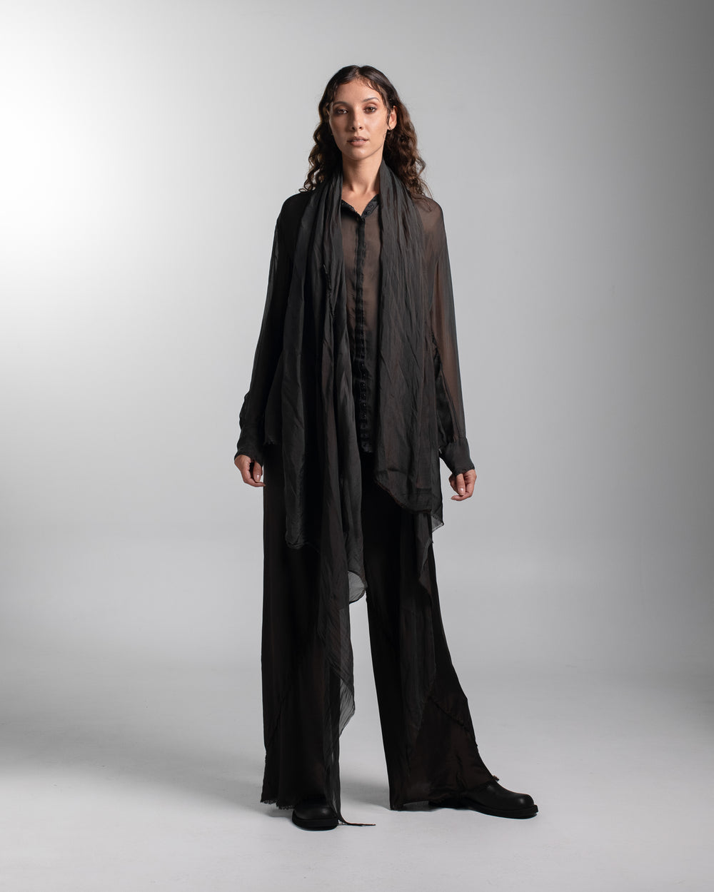 Scarf Silk Chocolate
