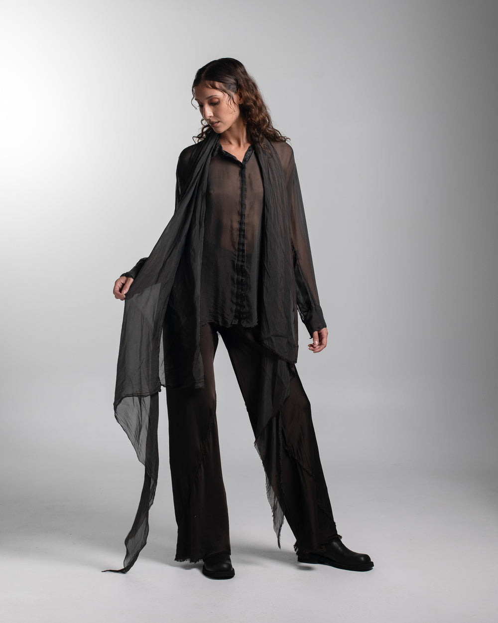 Scarf Silk Chocolate